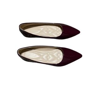 SHEIN Chic Maroon Flats
